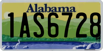 AL license plate 1AS6728