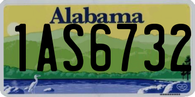 AL license plate 1AS6732