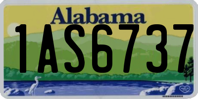 AL license plate 1AS6737