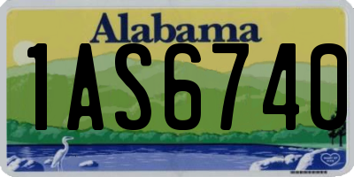 AL license plate 1AS6740