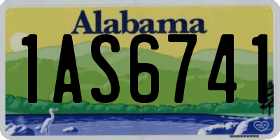 AL license plate 1AS6741