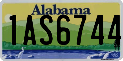 AL license plate 1AS6744