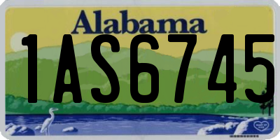 AL license plate 1AS6745