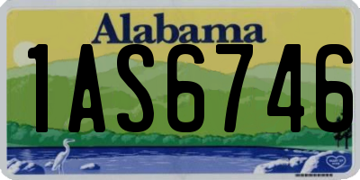 AL license plate 1AS6746