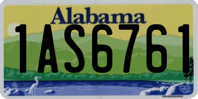 AL license plate 1AS6761
