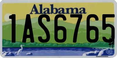 AL license plate 1AS6765