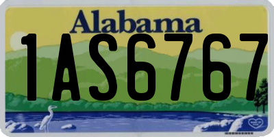 AL license plate 1AS6767