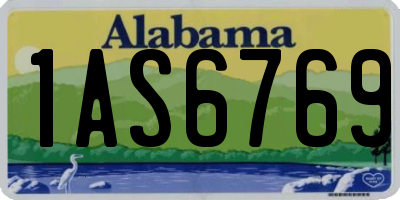 AL license plate 1AS6769