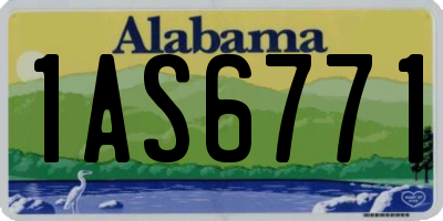 AL license plate 1AS6771