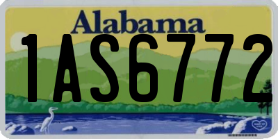 AL license plate 1AS6772
