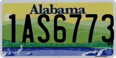 AL license plate 1AS6773