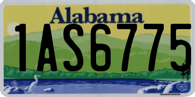 AL license plate 1AS6775