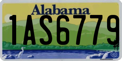 AL license plate 1AS6779