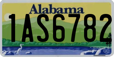 AL license plate 1AS6782