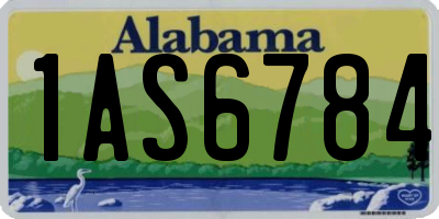 AL license plate 1AS6784