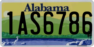 AL license plate 1AS6786