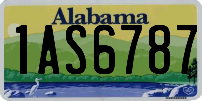 AL license plate 1AS6787