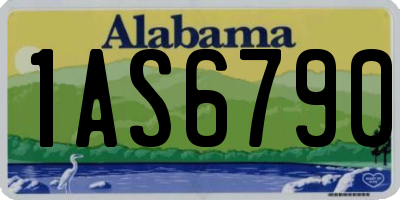 AL license plate 1AS6790
