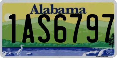 AL license plate 1AS6797