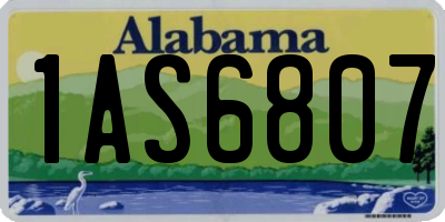 AL license plate 1AS6807