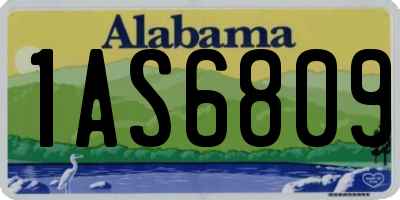 AL license plate 1AS6809