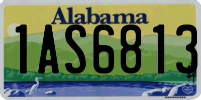 AL license plate 1AS6813