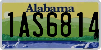 AL license plate 1AS6814