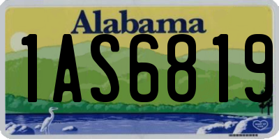 AL license plate 1AS6819