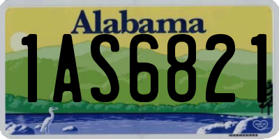 AL license plate 1AS6821