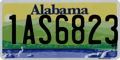 AL license plate 1AS6823