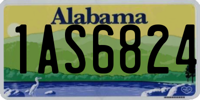 AL license plate 1AS6824