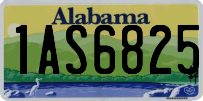 AL license plate 1AS6825