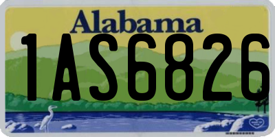 AL license plate 1AS6826
