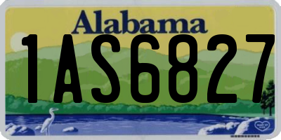 AL license plate 1AS6827