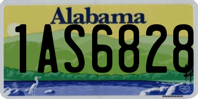AL license plate 1AS6828