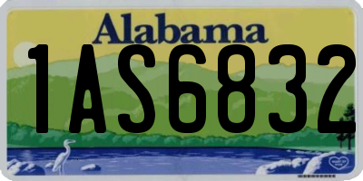 AL license plate 1AS6832