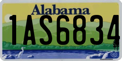 AL license plate 1AS6834