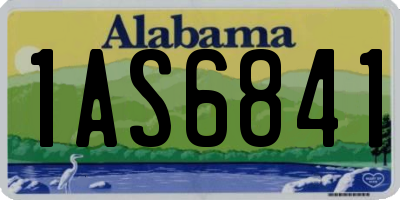 AL license plate 1AS6841