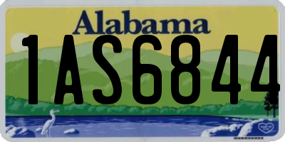 AL license plate 1AS6844