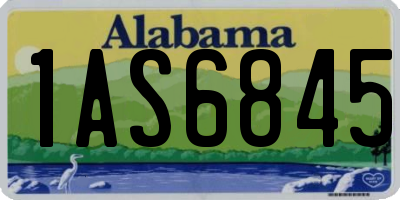 AL license plate 1AS6845