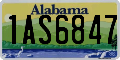 AL license plate 1AS6847