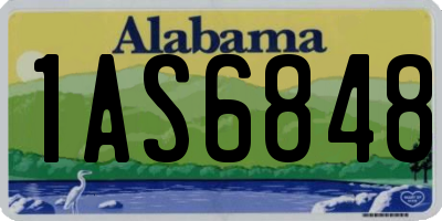 AL license plate 1AS6848