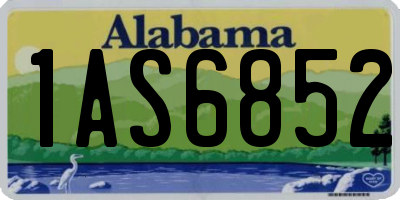 AL license plate 1AS6852