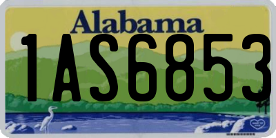 AL license plate 1AS6853