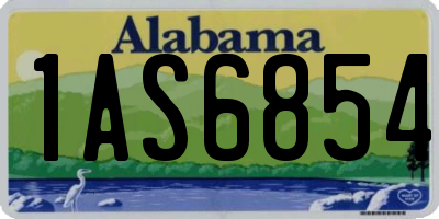 AL license plate 1AS6854