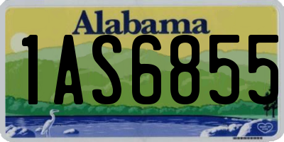 AL license plate 1AS6855