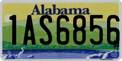 AL license plate 1AS6856