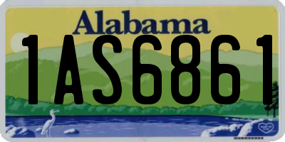 AL license plate 1AS6861