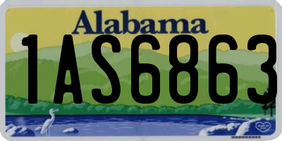 AL license plate 1AS6863