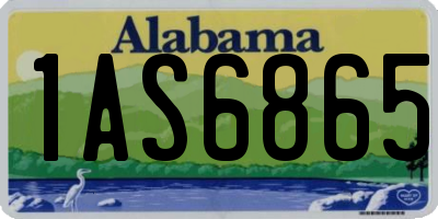 AL license plate 1AS6865
